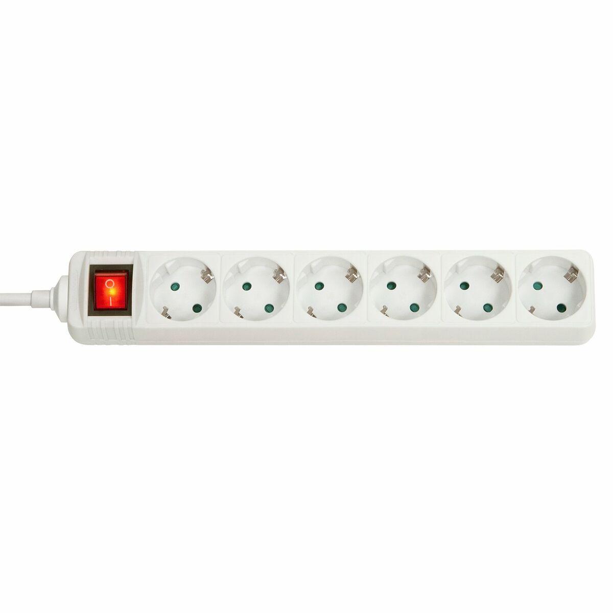 Regleta Enchufes 6 Tomas con Interruptor LINDY Blanco 3500 W 1,4 m