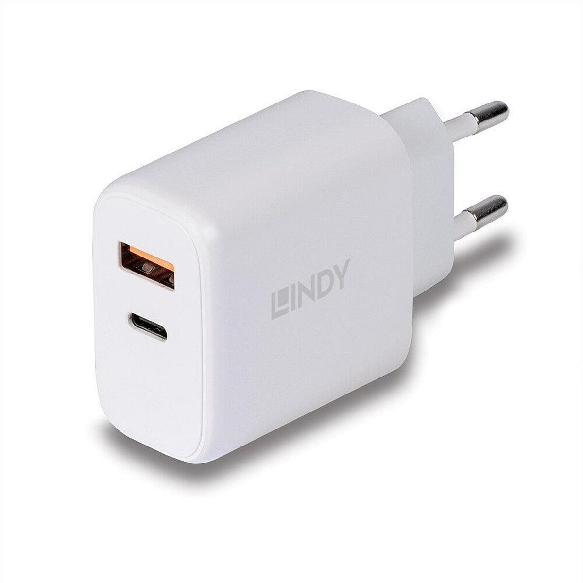 Cargador de Coche LINDY Blanco 18 W 30 W