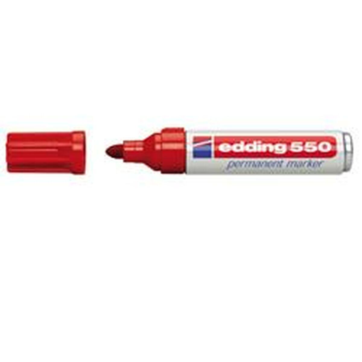 Rotulador permanente Edding Rojo