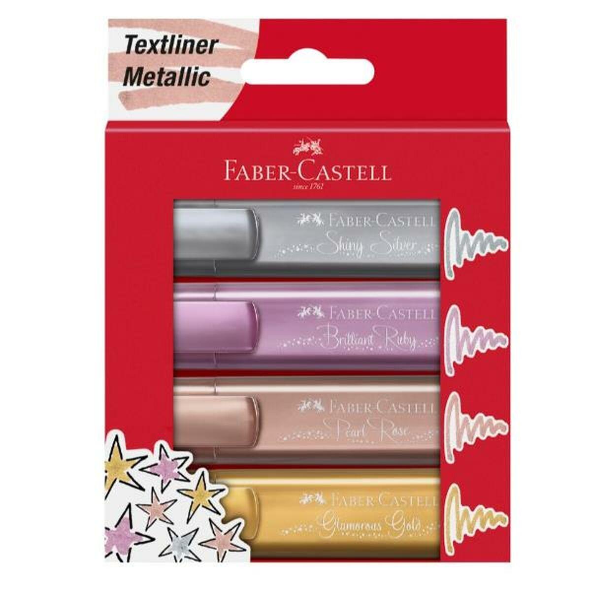 Set de Marcadores Fluorescentes Faber-Castell TL 46 Multicolor (4 Unidades)