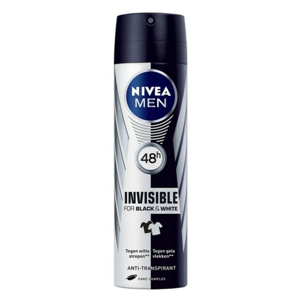 Desodorante en Spray Nivea Men Black White Invisible 200 ml