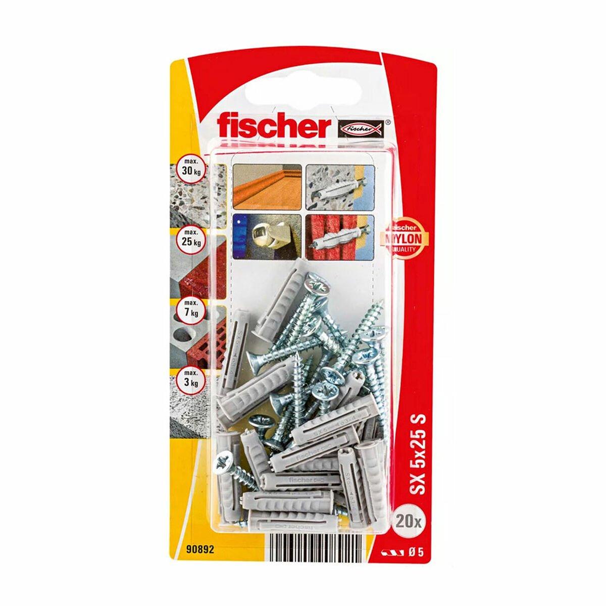 Tacos y tornillos Fischer (20 Unidades)