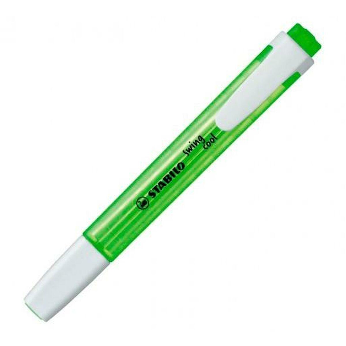Marcador Fluorescente Stabilo Swing Cool Verde 10 Piezas