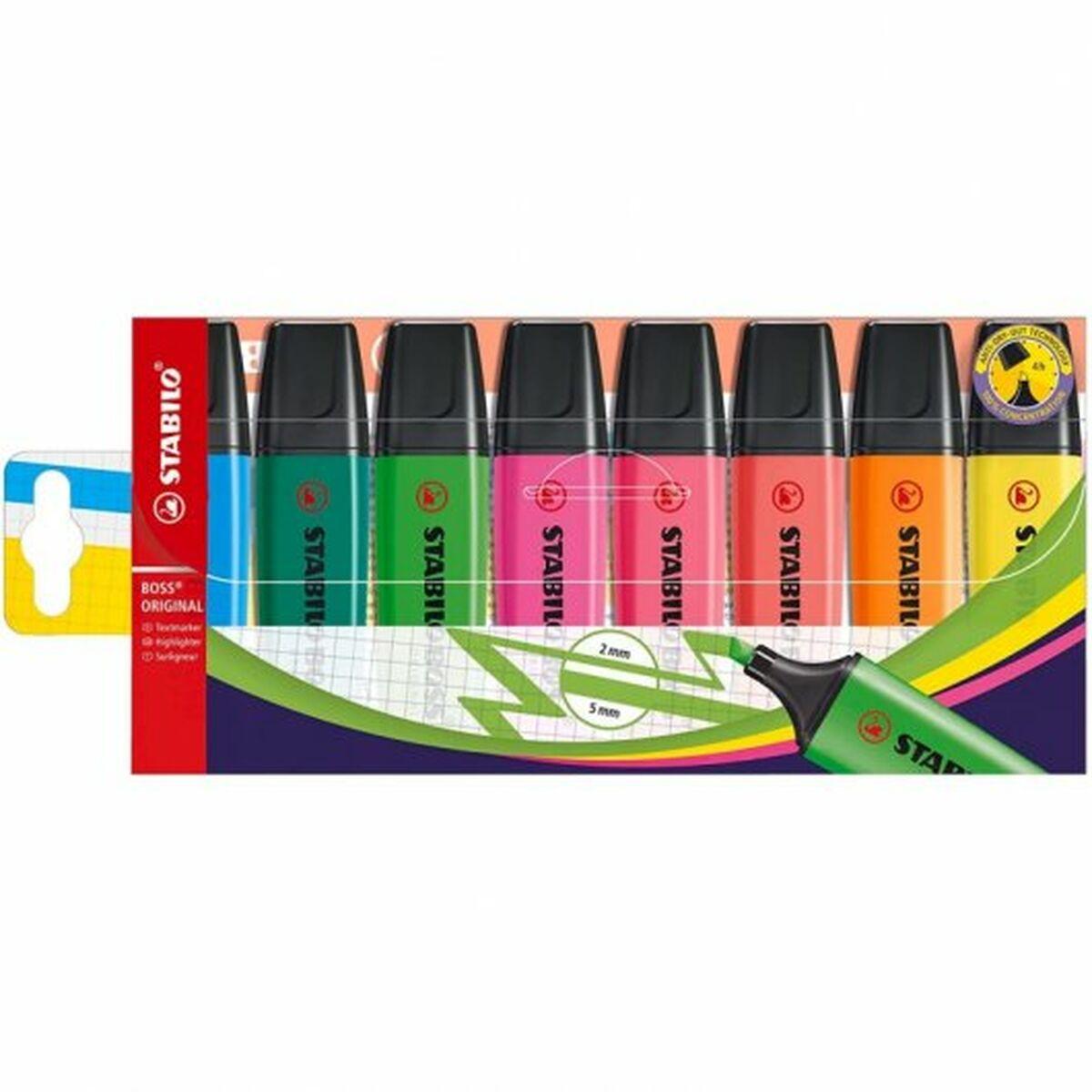 Set de Marcadores Fluorescentes Stabilo 70/8 Multicolor
