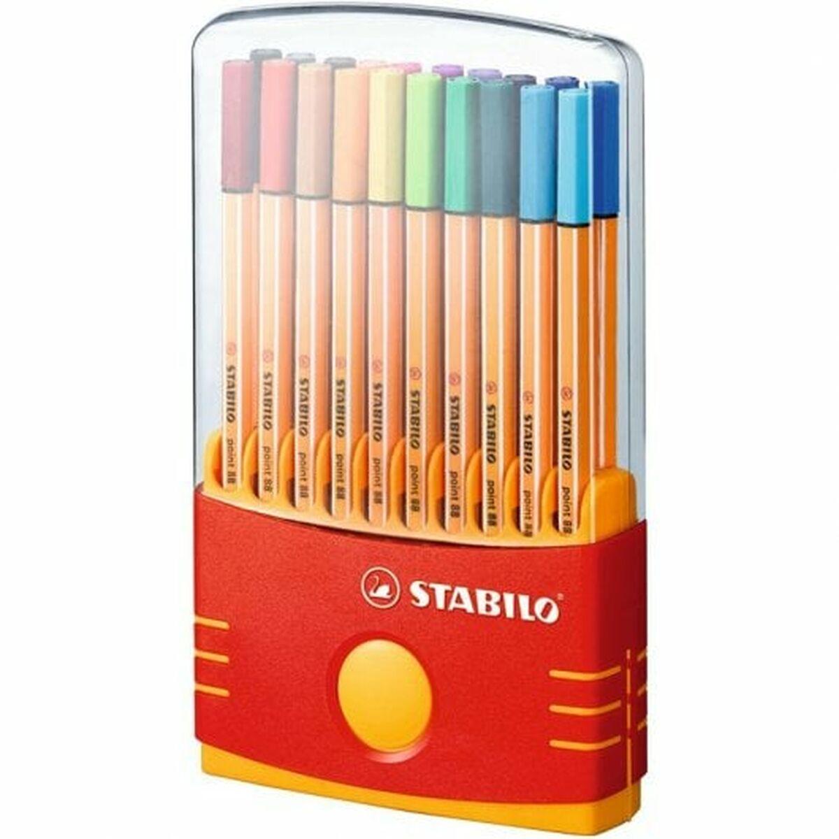 Set de Rotuladores Stabilo 8820-03 Multicolor 0,4 mm (20 Piezas)