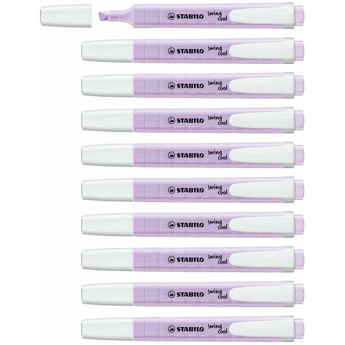 Set de Marcadores Fluorescentes Stabilo Swing Cool Violeta 10 Piezas