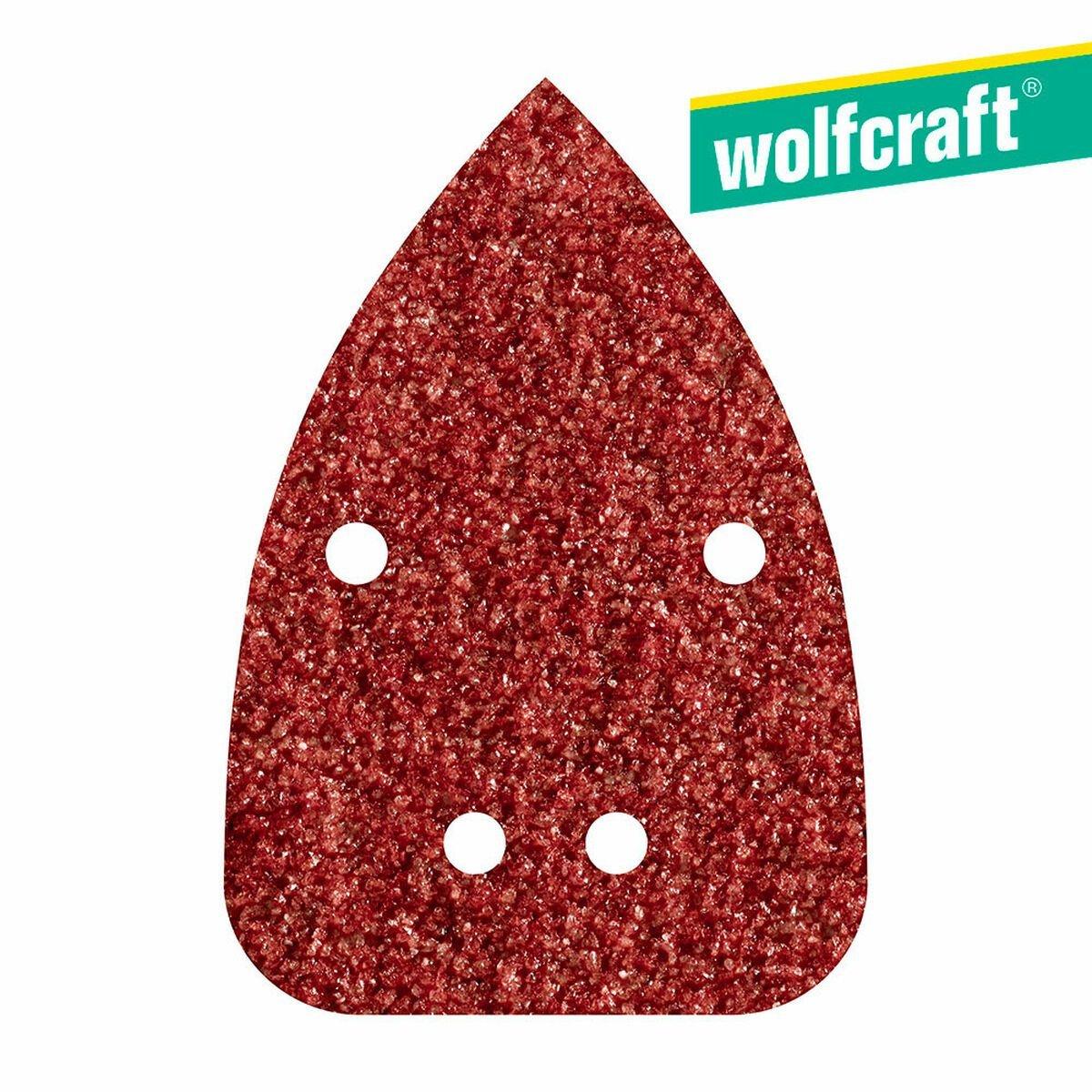 Papel de lija Wolfcraft 1757000 80 g (10 Unidades)