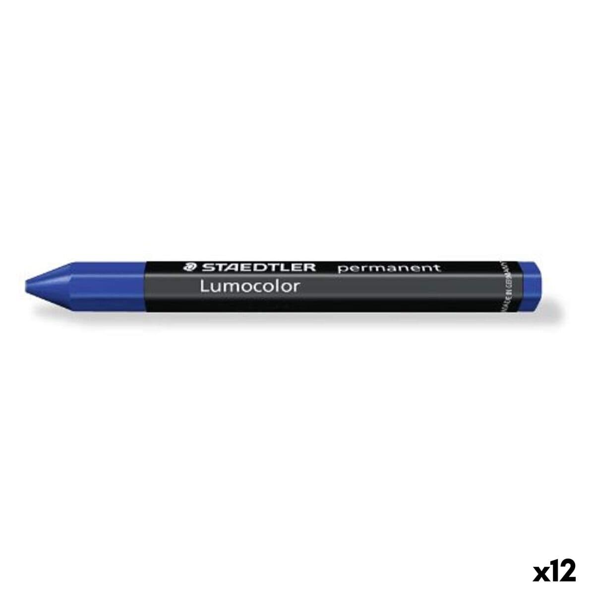 Lápiz de cera Staedtler Lumocolor 236-3 Azul (12 Unidades)