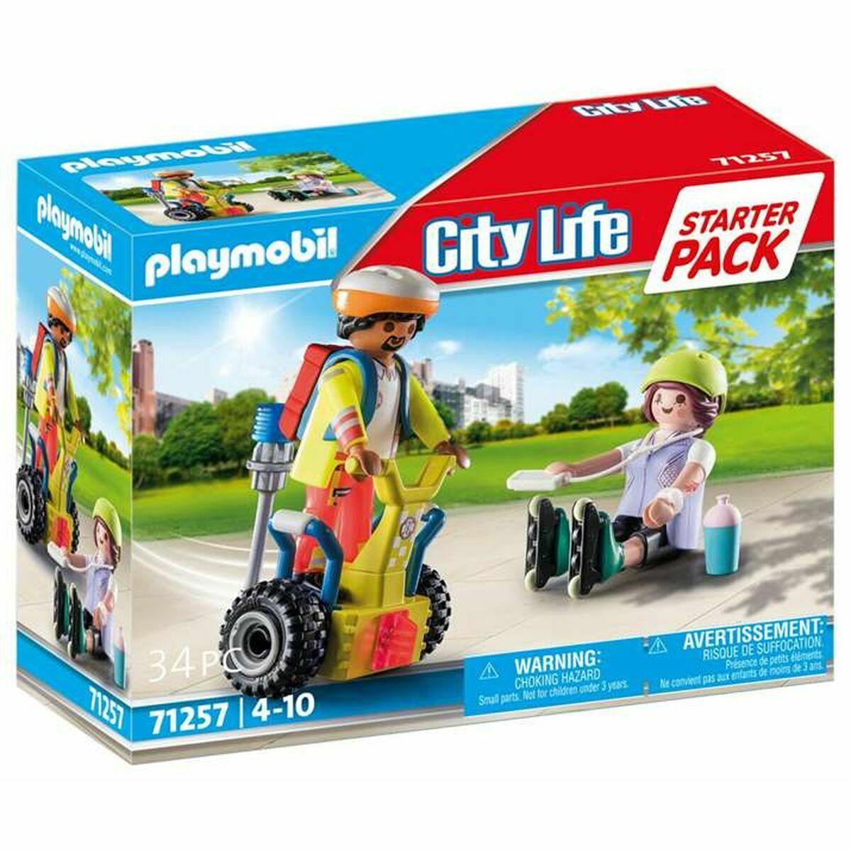 Playset Playmobil City Action - Supervisor with Segway 71257 34 Piezas