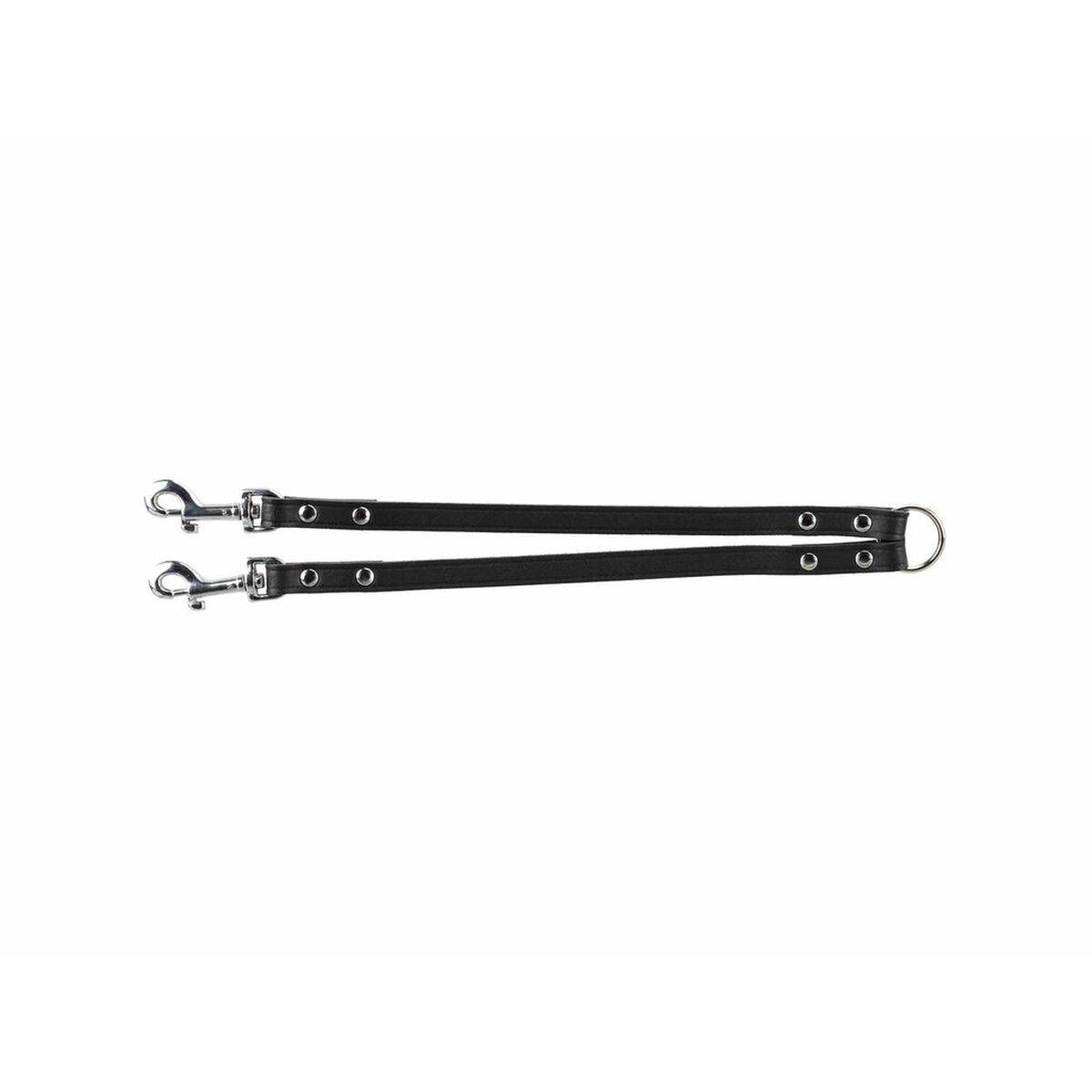 Acople Correa 2 Perros Trixie Negro 30 cm S/M