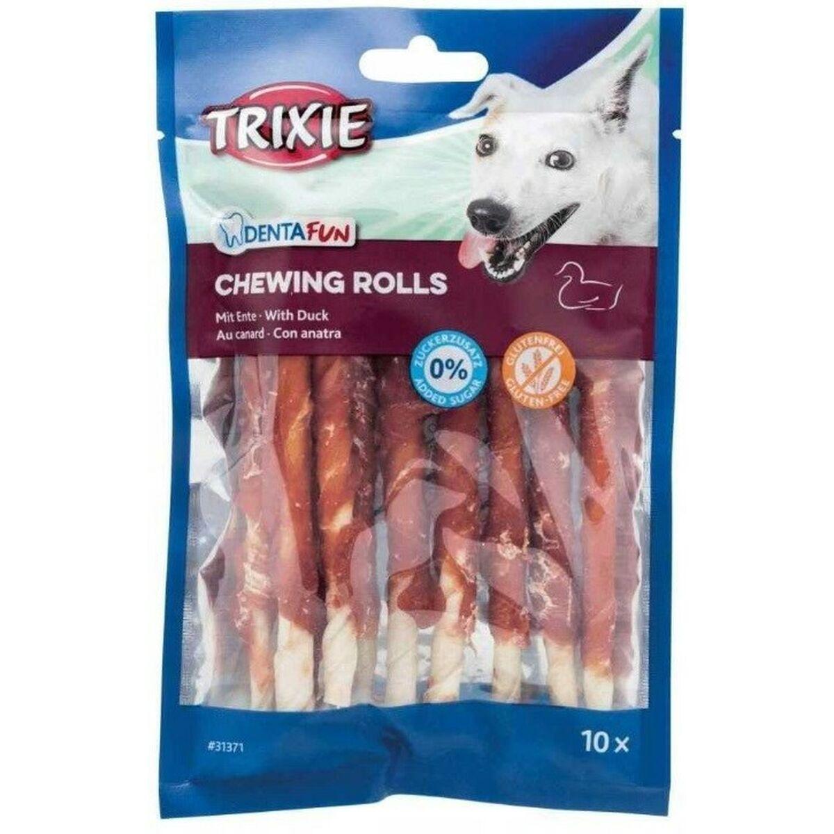 Snack para Perros Trixie Denta Fun Duck Chewing Rolls Pato 80 g 10 Piezas