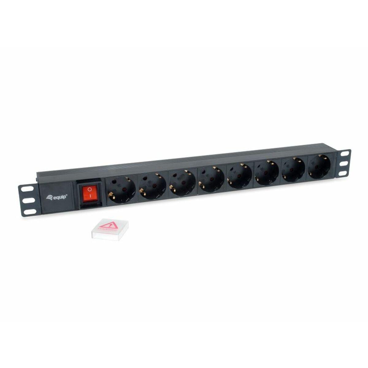 Regleta 19" 8 Tomas Schuko Equip 333283 Negro (1,8 m)