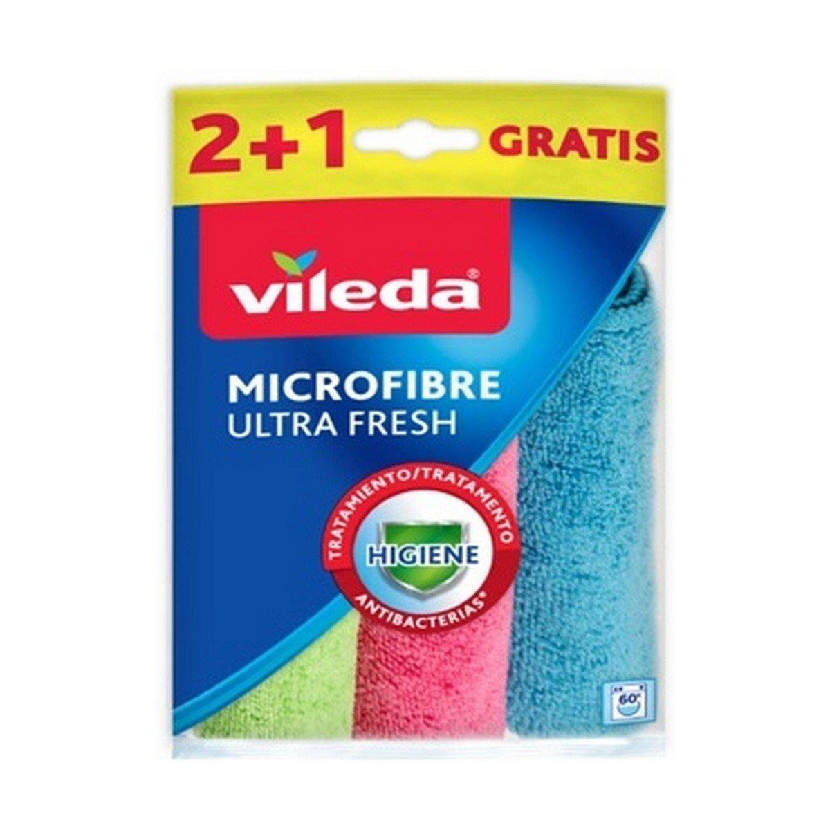 Bayeta microfibra Vileda 167602 Microfibra 3 Piezas (3 Unidades)