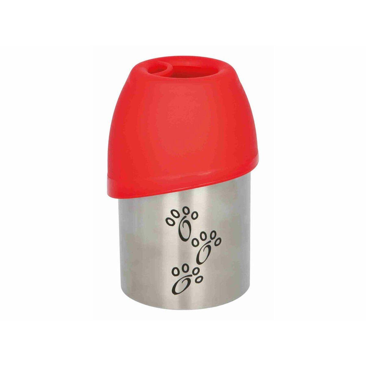 Botella Bebedero de Agua para Perros Trixie 300 ml Acero Inoxidable Plástico