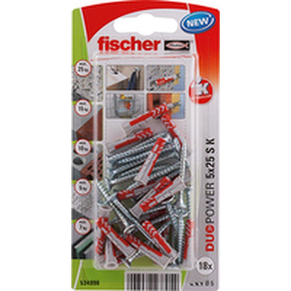 Tacos y tornillos Fischer duopower (18 Unidades)