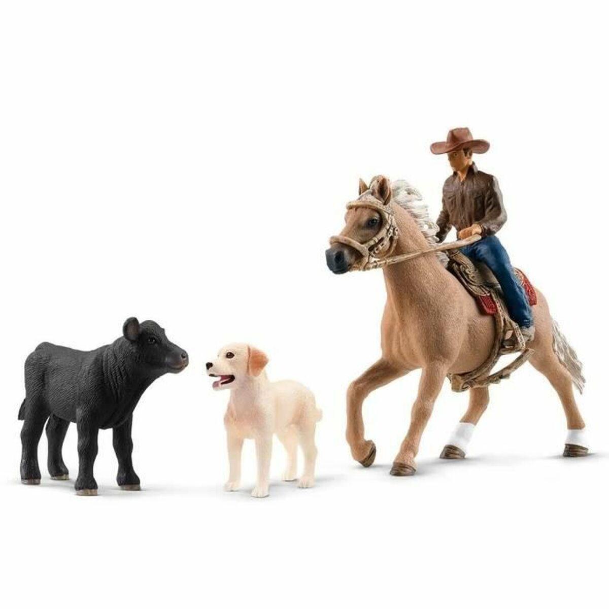 Set de Muñecos Schleich Western Riding Adventures 18 x 16 x 13 cm + 3 Años