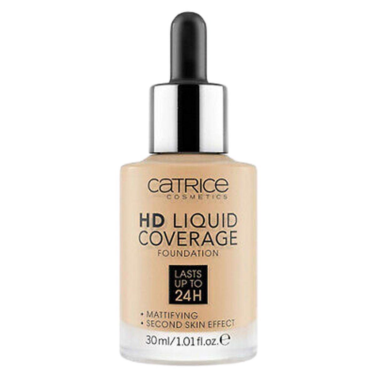 Base de Maquillaje Fluida Catrice HD Liquid Coverage Nº 032 Nude beige Nº 032-Nude Beige 30 ml