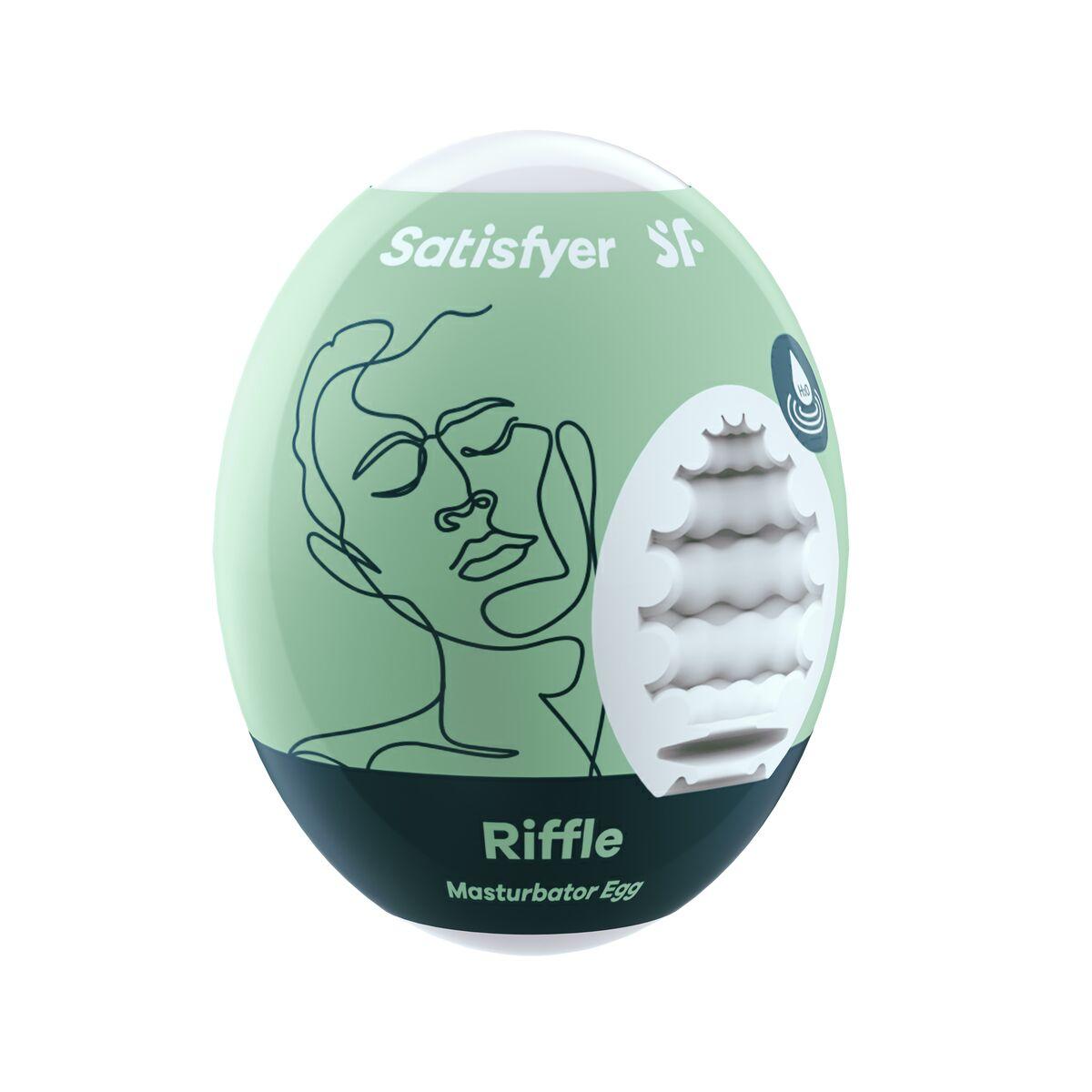 Huevo Masturbador Satisfyer Riffle Verde