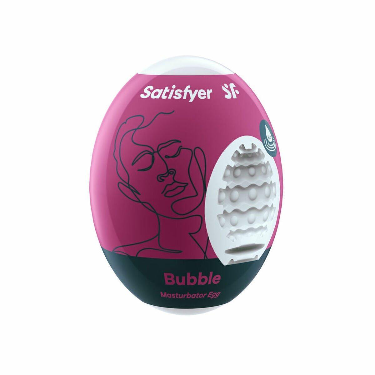 Huevo Masturbador Satisfyer Bubble Hydro Active Cereza