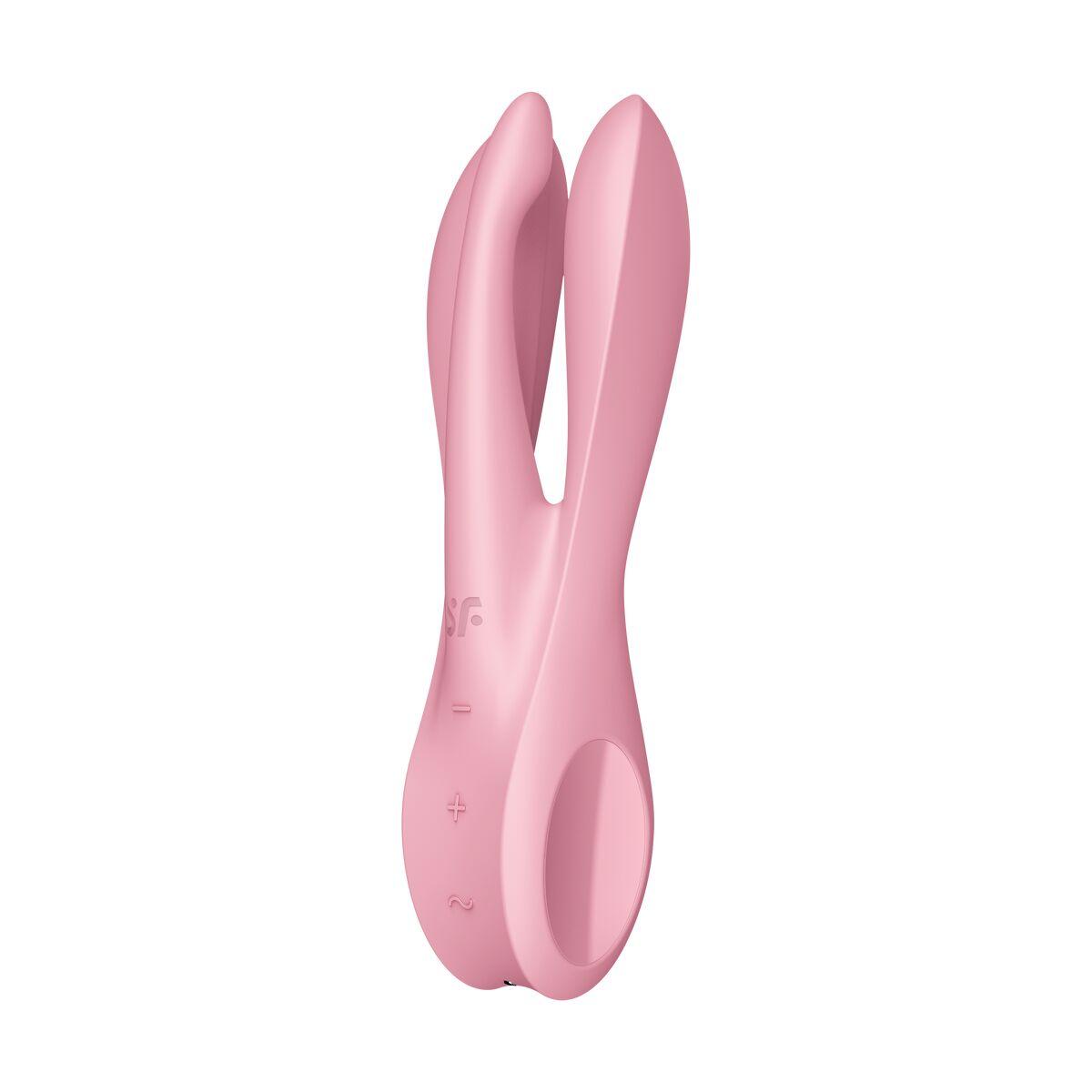 Vibrador Doble Estimulación Satisfyer Threesome 1 Rosa