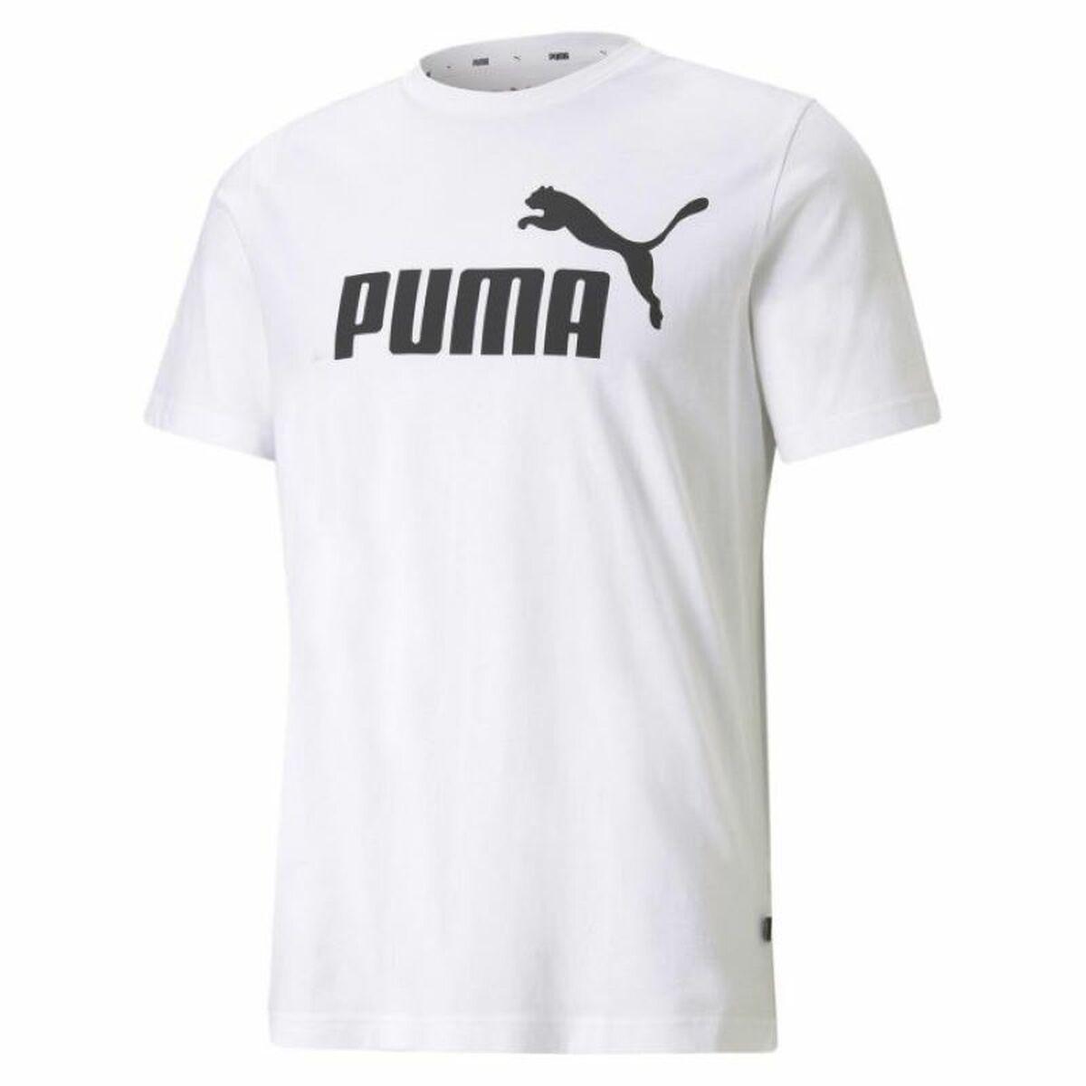 Camiseta Deportiva de Manga Corta Puma ESS LOGO TEE 586666 02 Blanco