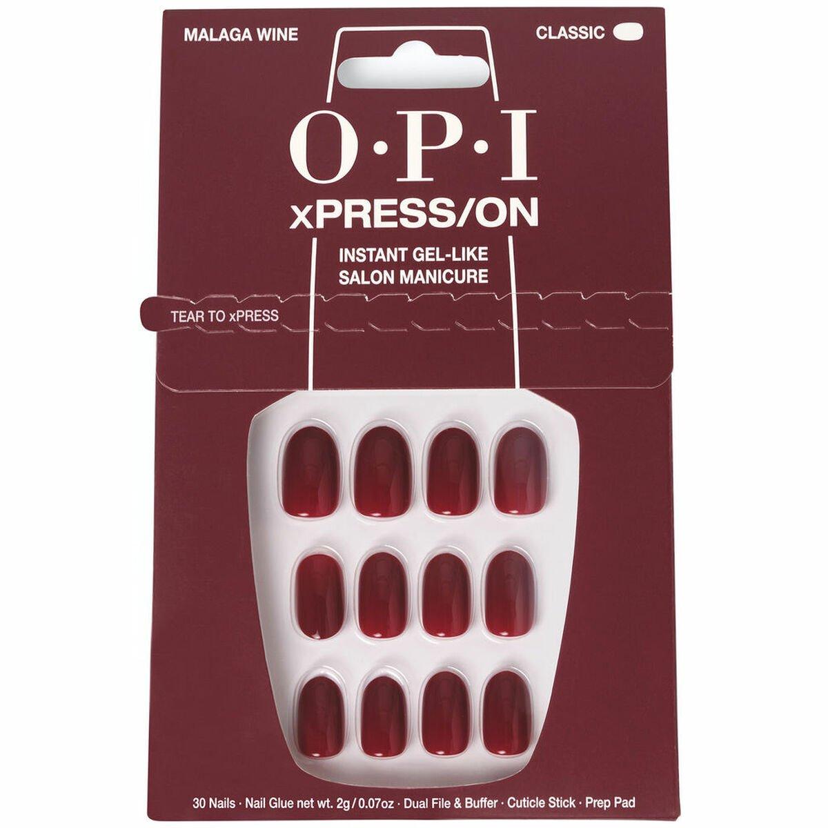 Uñas Postizas Opi #Malaga Wine Malaga Wine 30 piezas