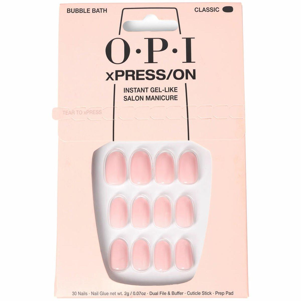 Uñas Postizas Opi #Bubble Bath Bubble Bath 30 piezas