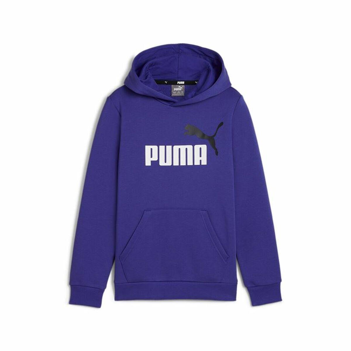 Sudadera con Capucha Niño Puma Essentials+ 2 Col Big Logo Azul