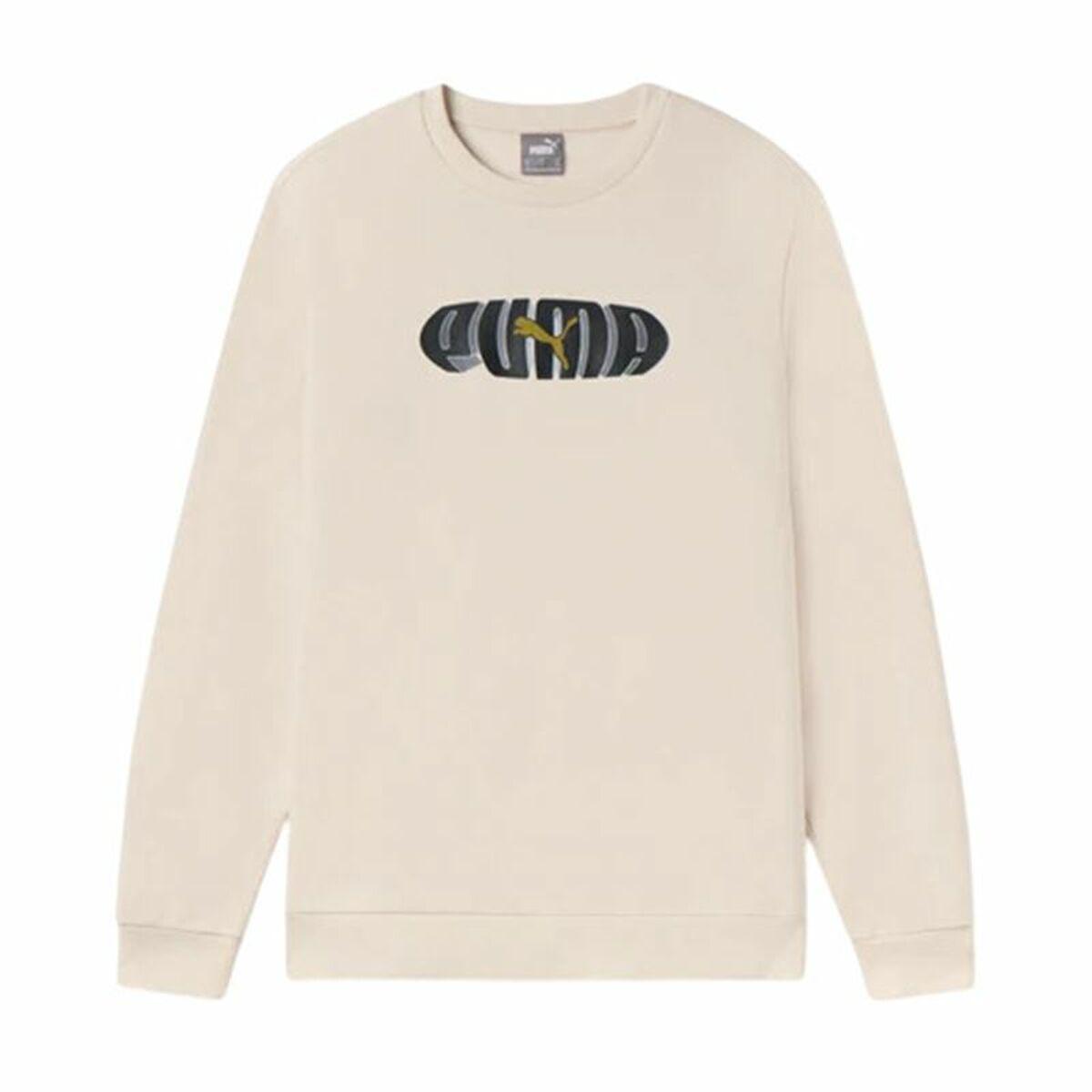 Sudadera sin Capucha Hombre Puma Essentials+ Graphic Crew Fl Hombre