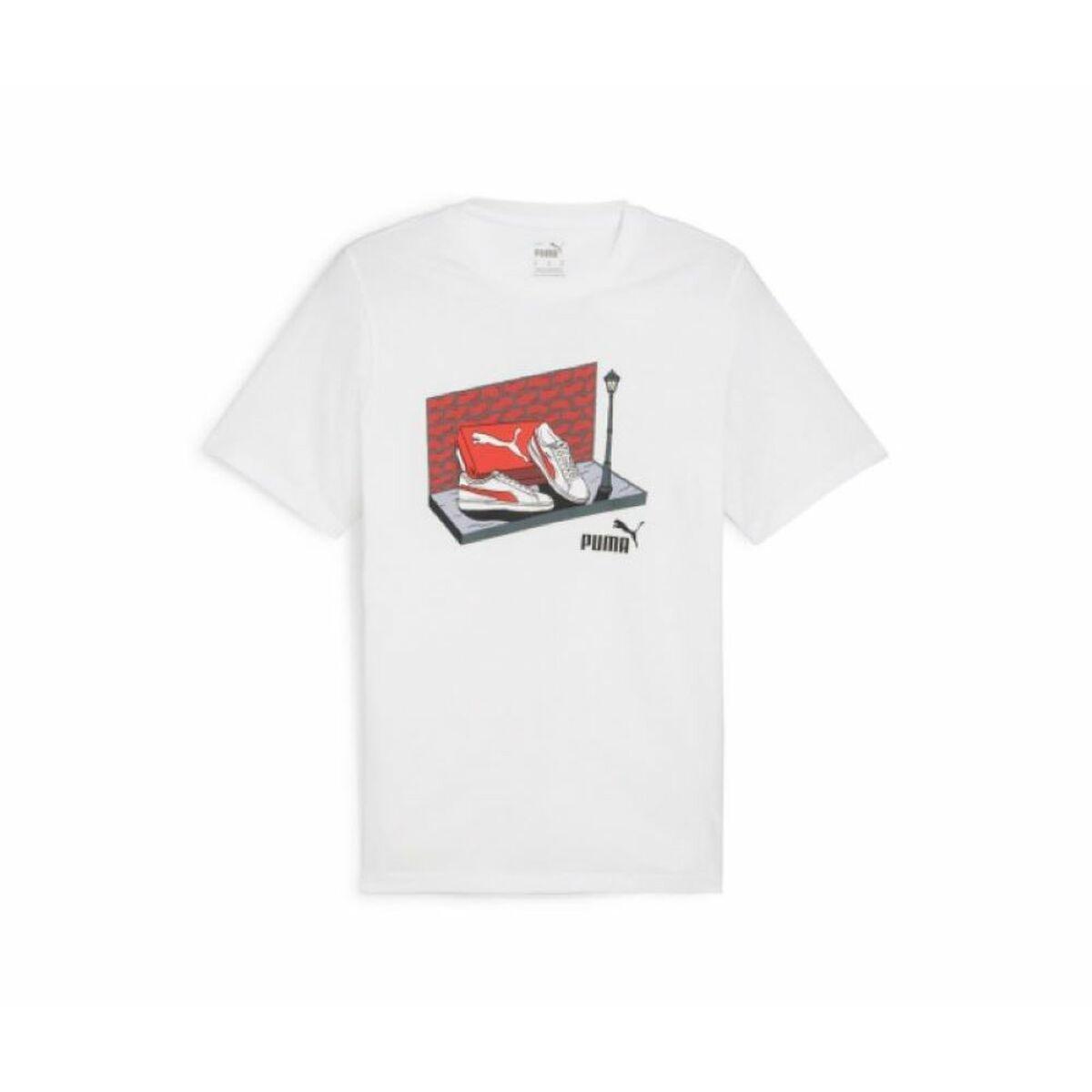 Camiseta Deportiva de Manga Corta Puma Blanco