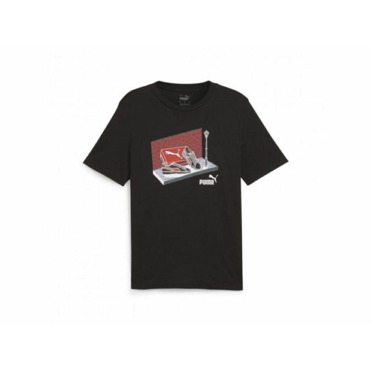 Camiseta Deportiva de Manga Corta Puma NEAKER BOX TEE 680175 01 Negro