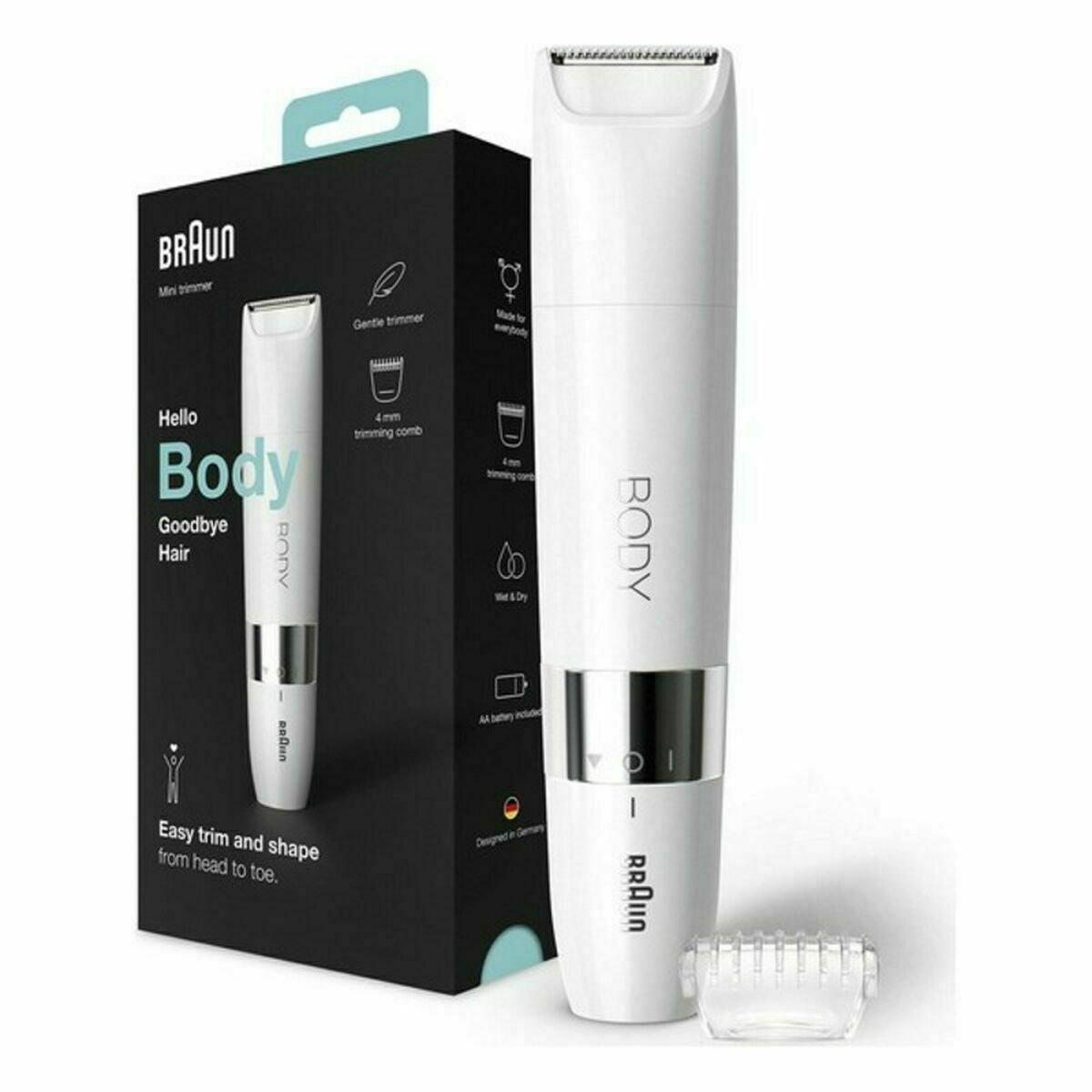 Depiladora Eléctrica Braun Blanco Acero Inoxidable