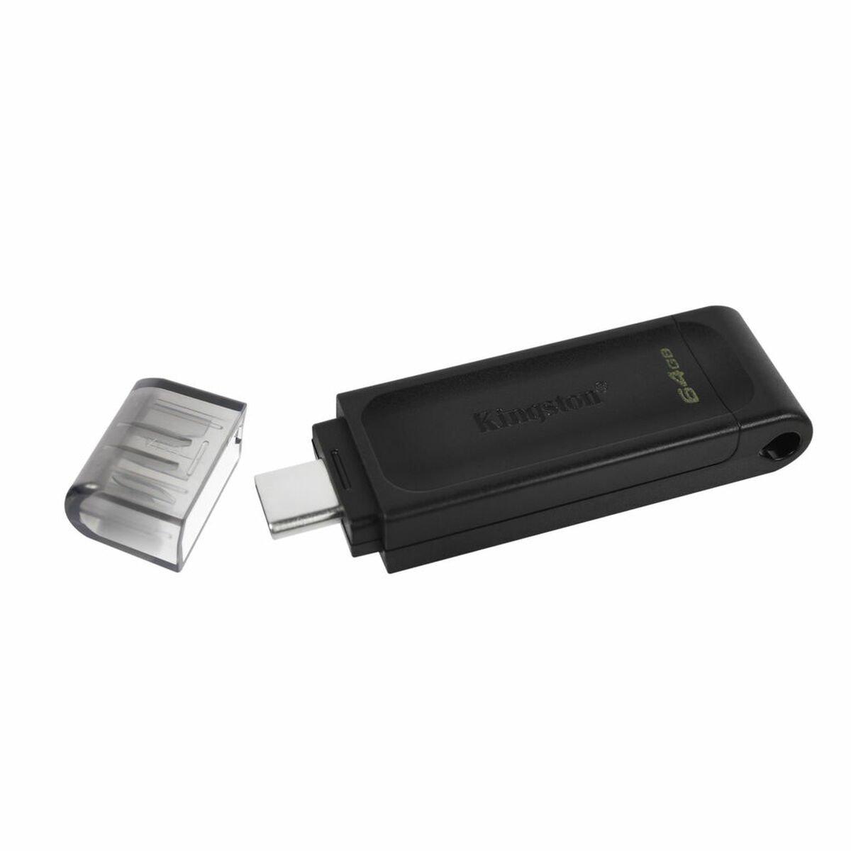 Memoria USB Kingston 70 Negro 64 GB
