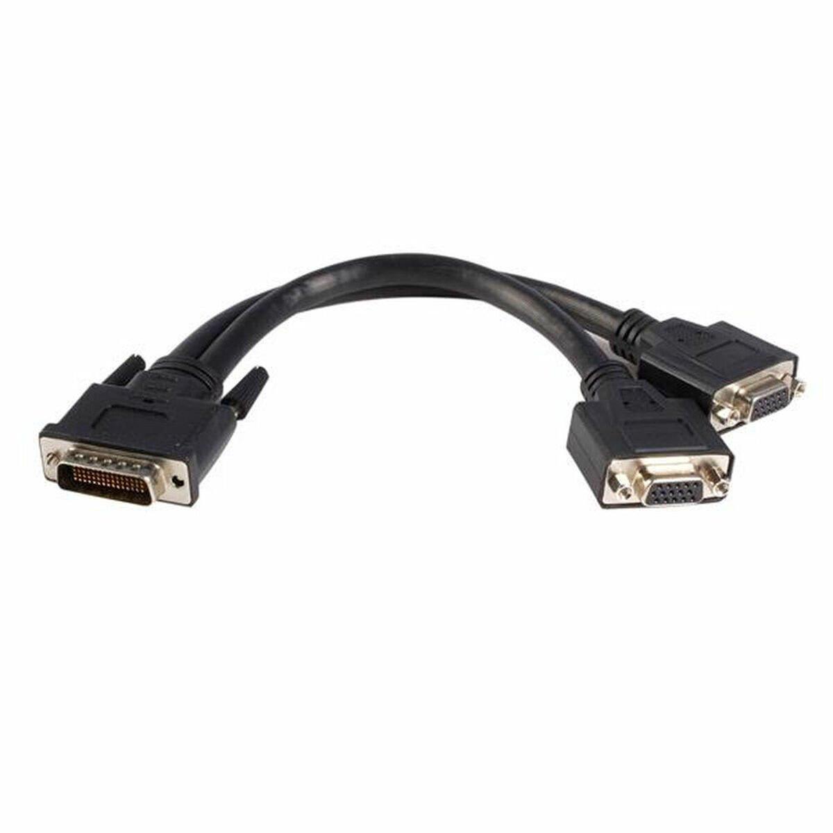 Cable DMS-59 a VGA Startech DMSVGAVGA1 Negro 0,2 m