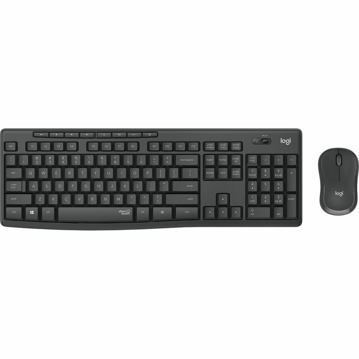 Teclado y Ratón Inalámbrico Logitech MK295 Grafito Español QWERTY