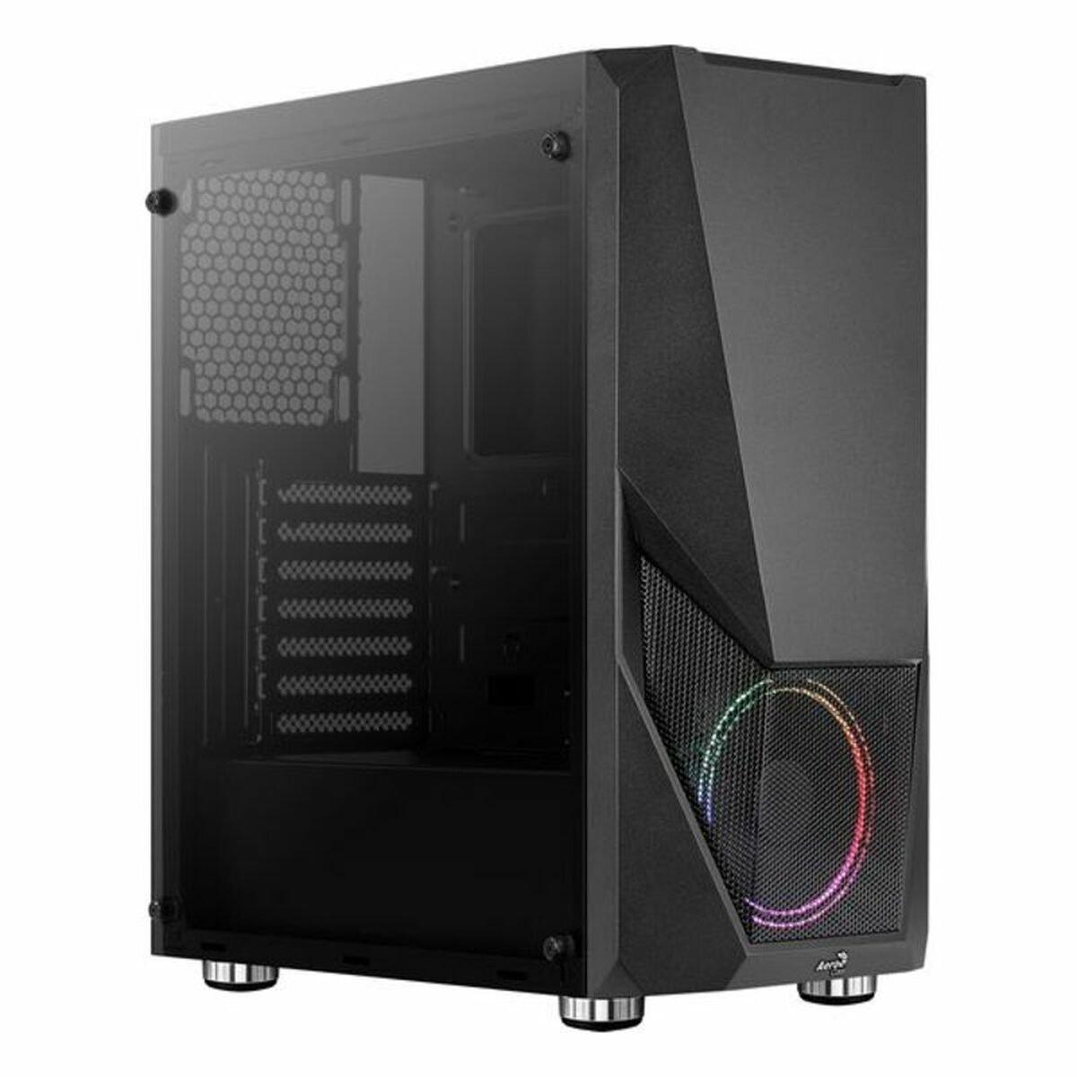 Caja Semitorre ATX Aerocool Zauron LED RGB Negro