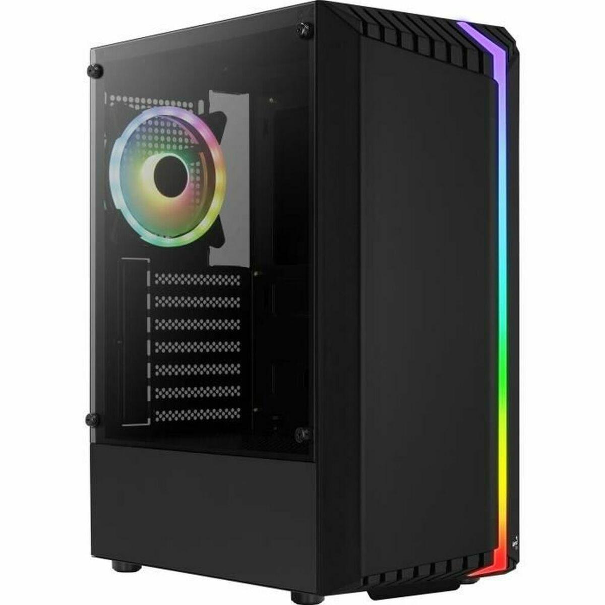 Caja Semitorre ATX Aerocool Bionic Negro
