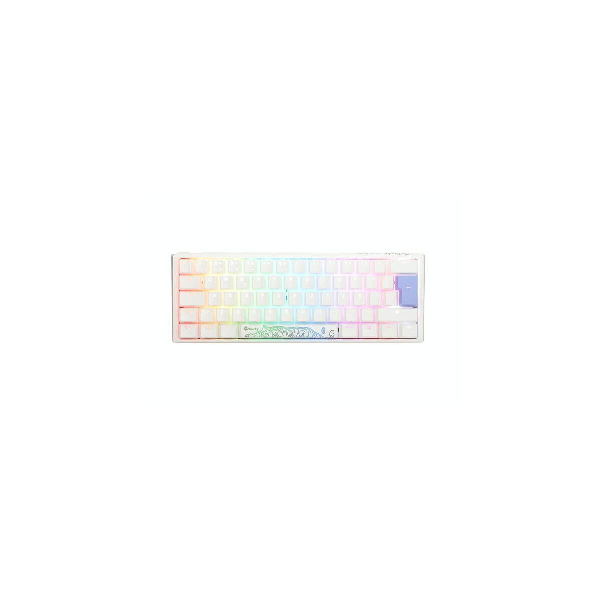 Teclado Gaming Ducky One 3 Mini Blanco Qwerty Español