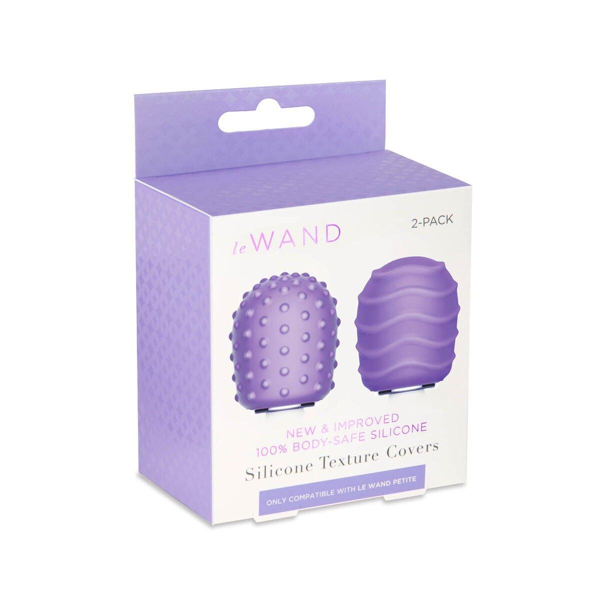Cabezal de Recambio Petite Silicone Texture Covers Le Wand Petite Morado