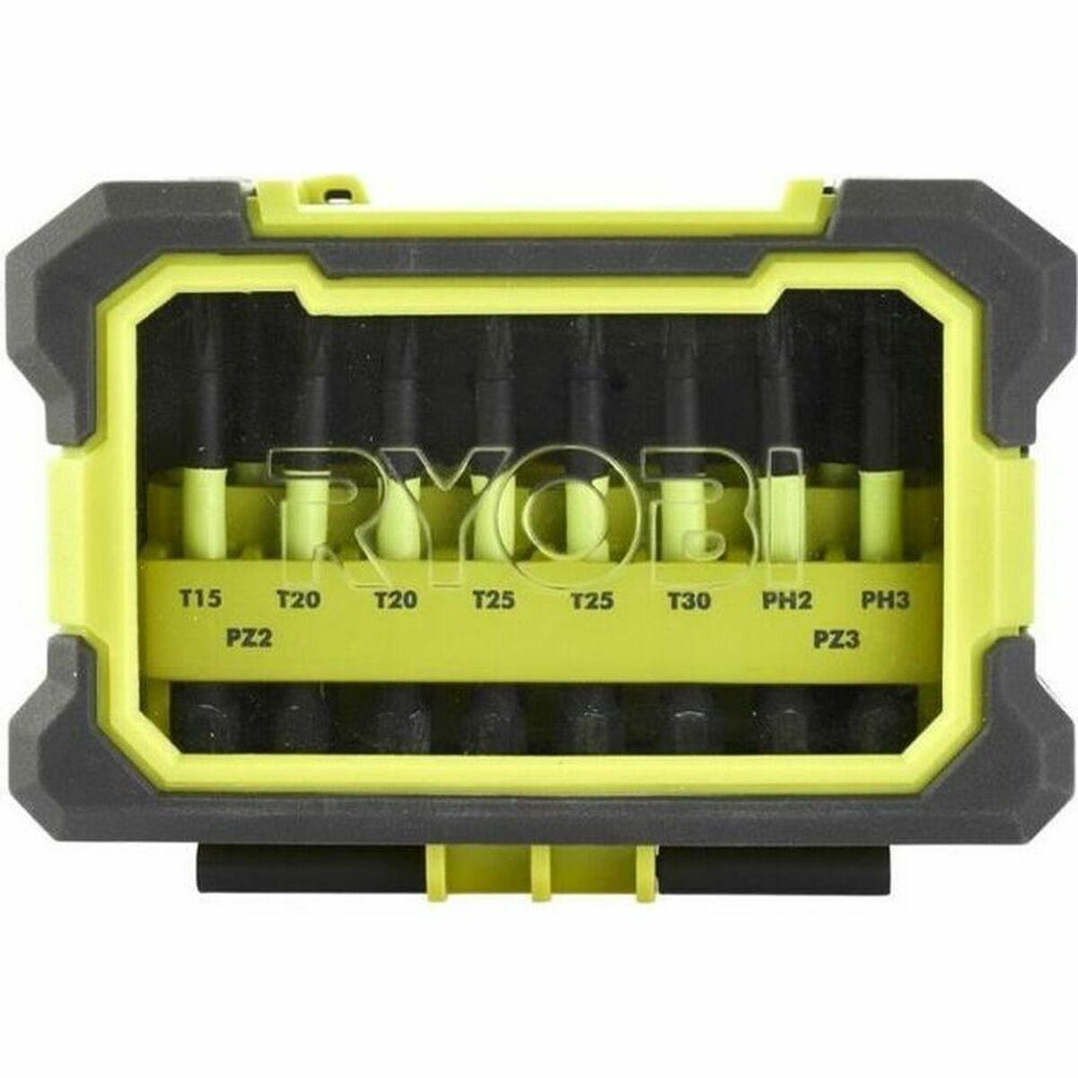 Juego de puntas Ryobi RAK10MSDI 50 mm 10 Piezas Phillips Pozidriv Torx