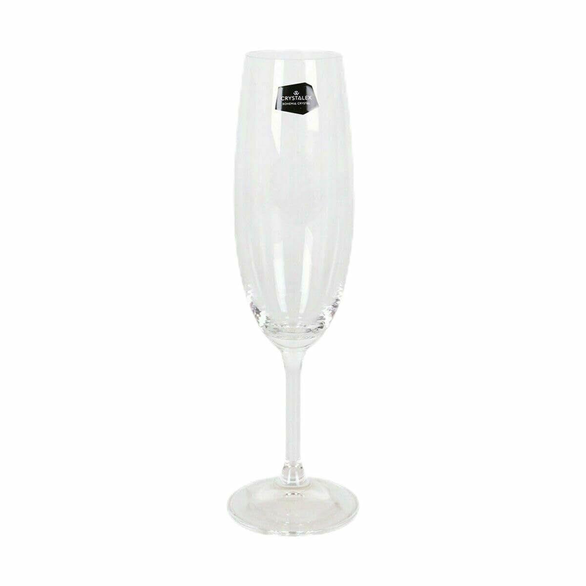Copa de champán Crystalex Lara 220 ml Multicolor 6 Piezas 4 Unidades