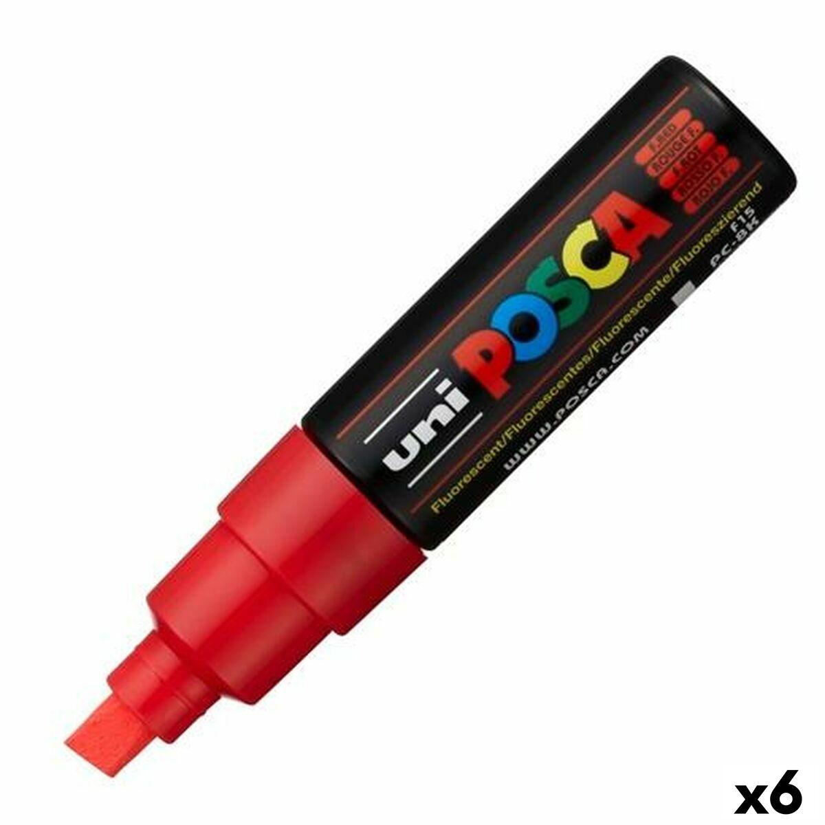 Rotuladores POSCA PC-8K Rojo (6 Unidades)
