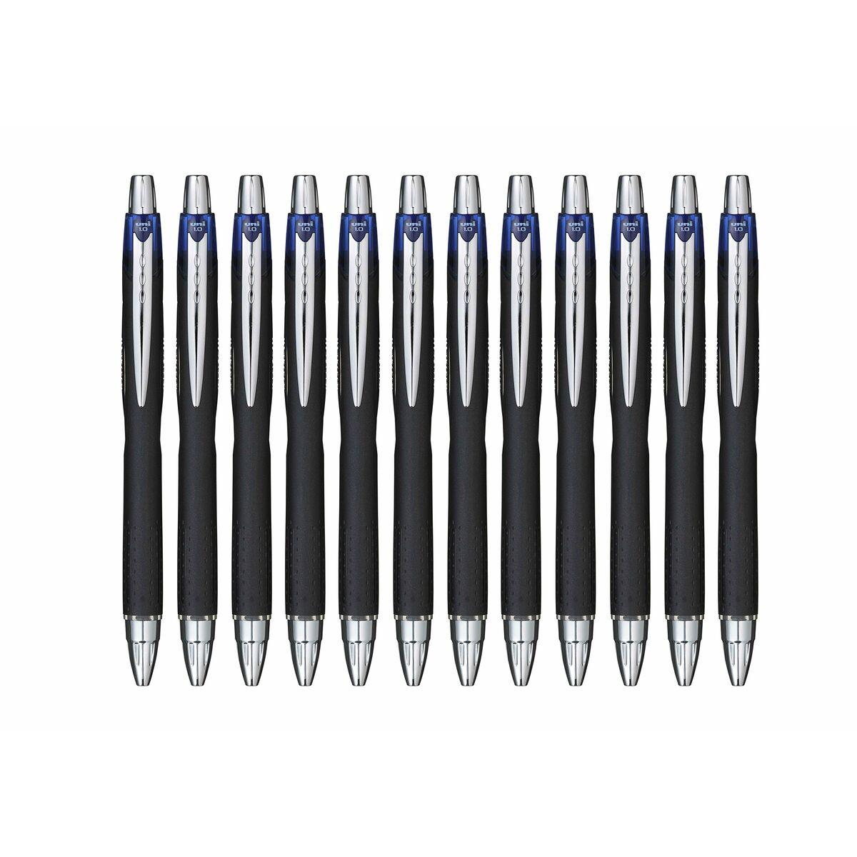 Boligrafo de tinta líquida Uni-Ball Rollerball Jetstream SXN-210 Azul 1 mm (12 Piezas)