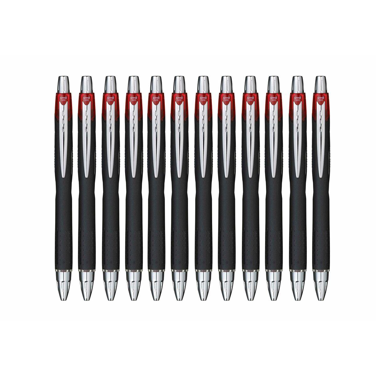 Boligrafo de tinta líquida Uni-Ball Rollerball Jetstream SXN-210 Rojo 1 mm (12 Piezas)
