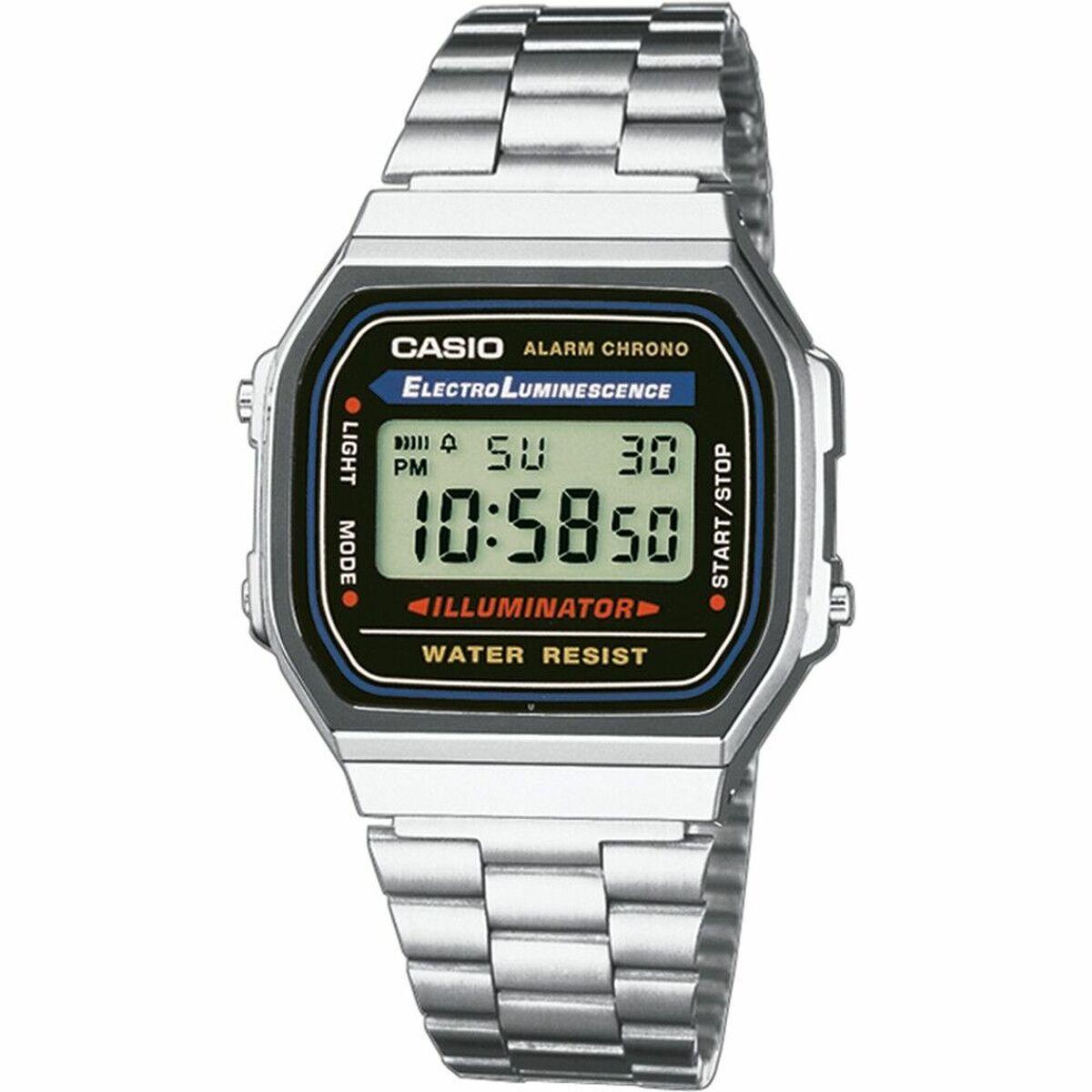 Reloj Unisex Casio ICONIC - CLASSIC - BLACK Negro Plateado (Ø 36 mm)