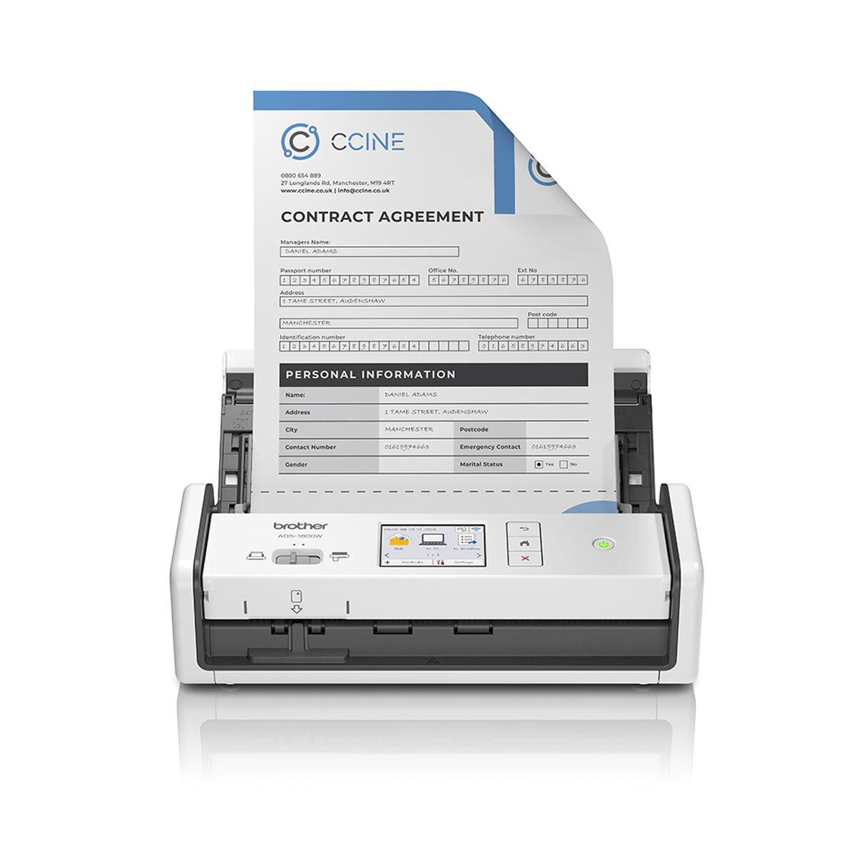 Escáner Portátil Dúplex Color Brother ADS1800WUN1 6-20 ppm