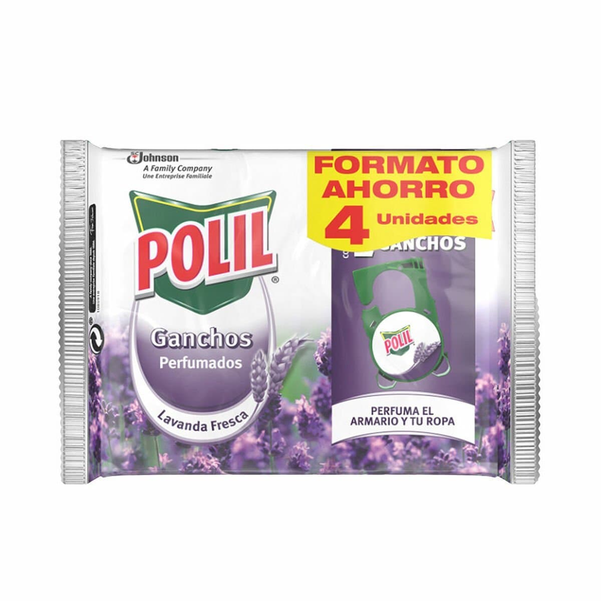Antipolillas Polil Colgador Lavanda 4 Unidades