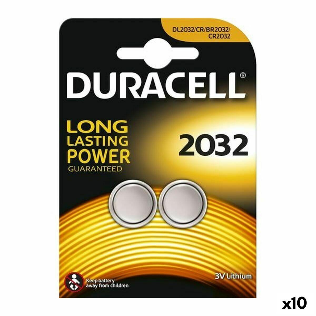 Pilas DURACELL DL2032B2 3V (10 Unidades)