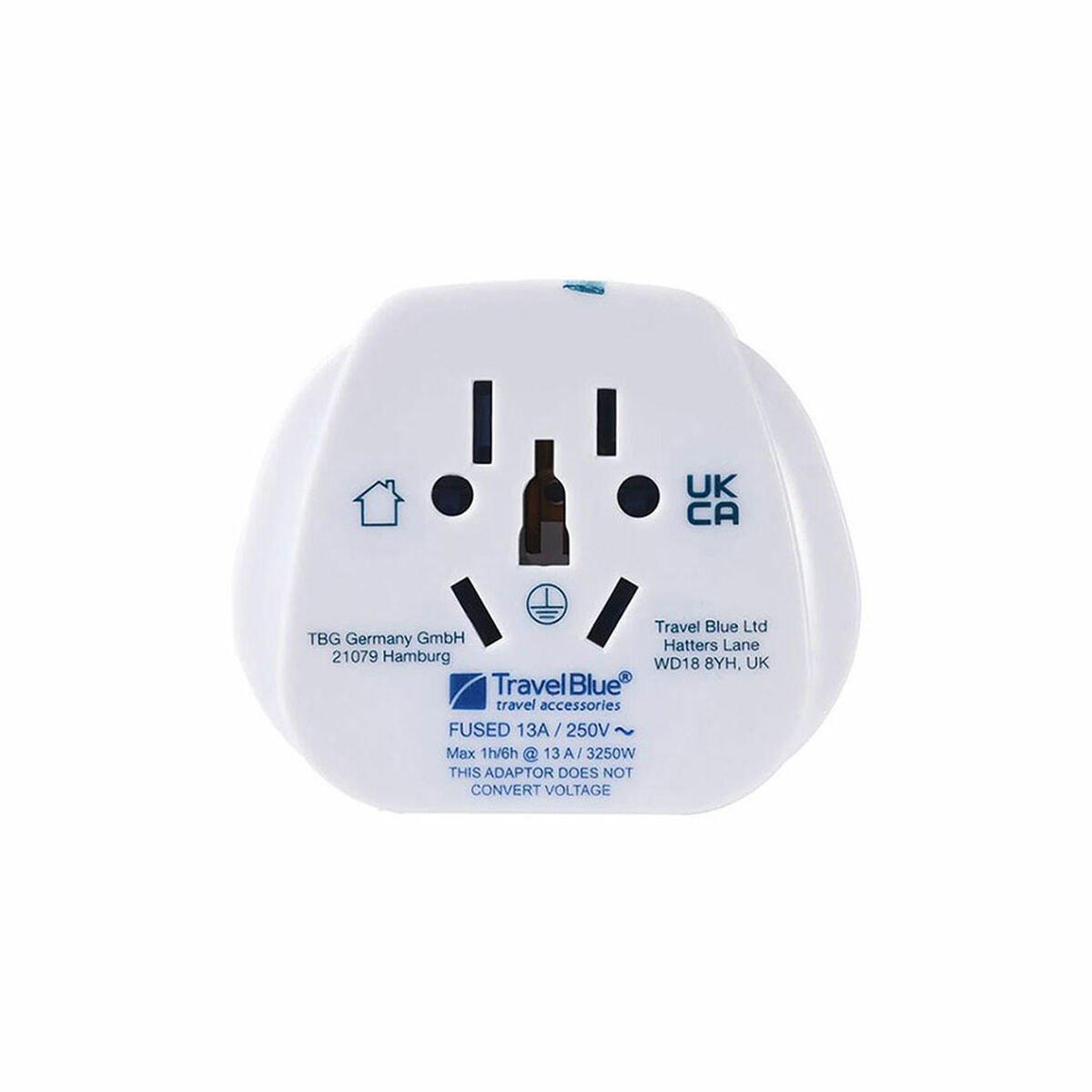 Adaptador de Enchufe Universal de Viaje Travel Blue TB-904 Reino Unido