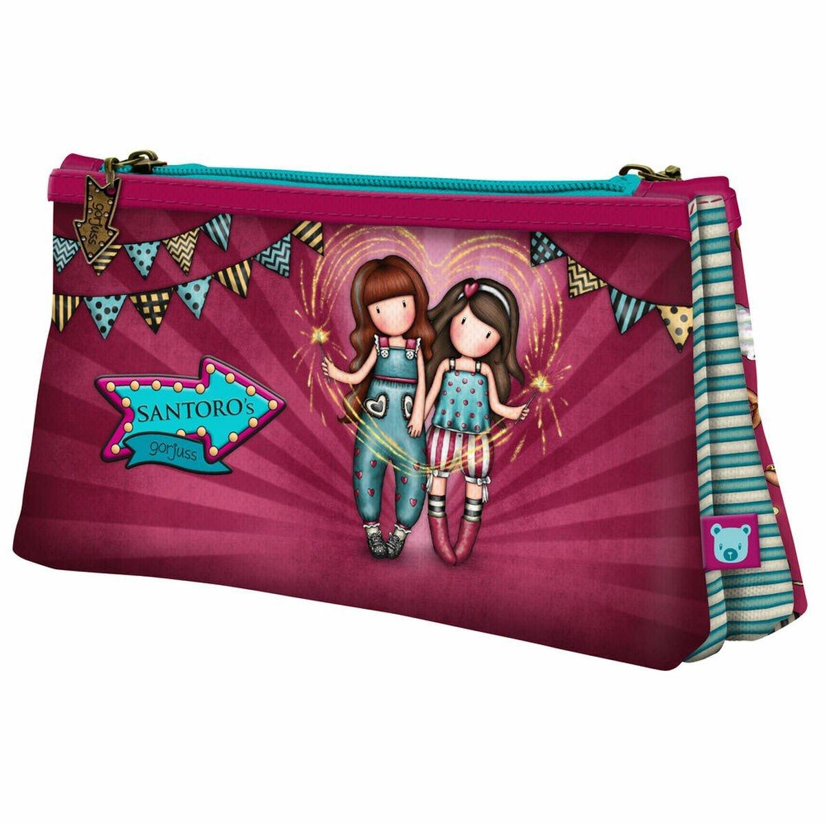 Portatodo Doble Gorjuss Fireworks Granate